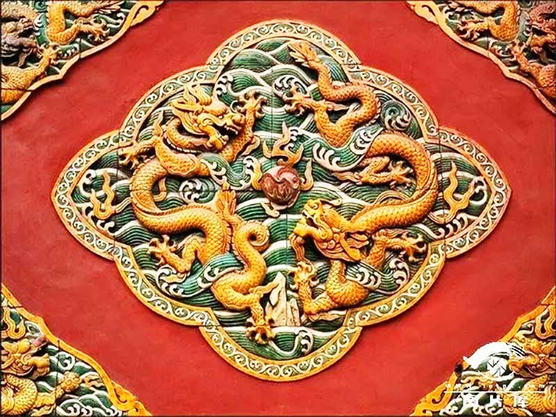 二龙戏珠壁饰